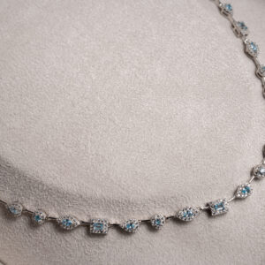 Colar Riviera Formas Gota Blue