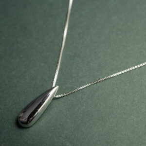 Colar Gota Slim - Banhado em Ródio
