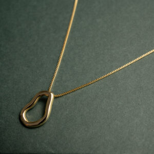 Colar Orgânico Pequeno - Banhado em Ouro 18k