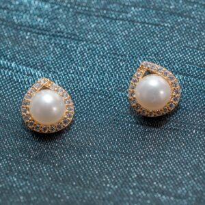 Brinco de Pérola Gota- Banhado em Ouro 18k